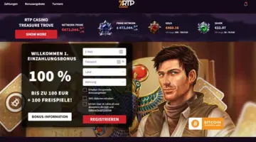 RTP Casino Neukundebonus