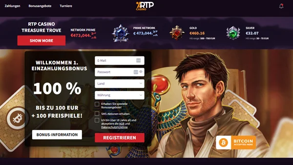 RTP Casino Neukundebonus