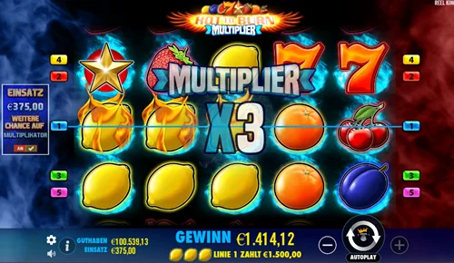 Hot to Burn Multiplier Freispiele