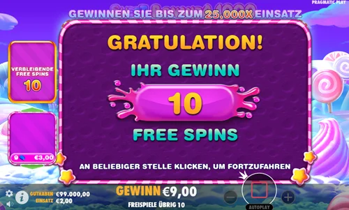 Sweet Bonanza 1000 Freispiele