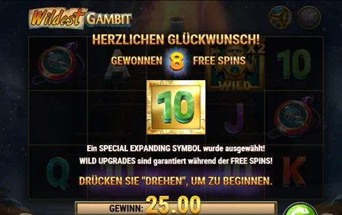 Wildest Gambit Freispiele